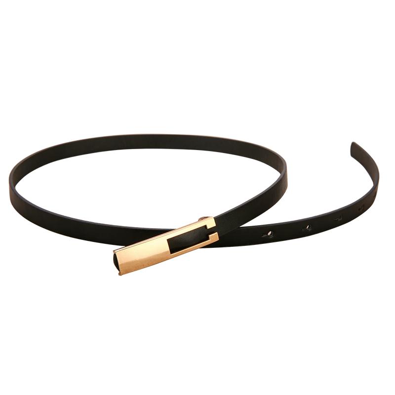 Product Introduction of Metal Buckle Ladies Belts For Dresses PU Leather Thin Female Waist Straps Waistband 5