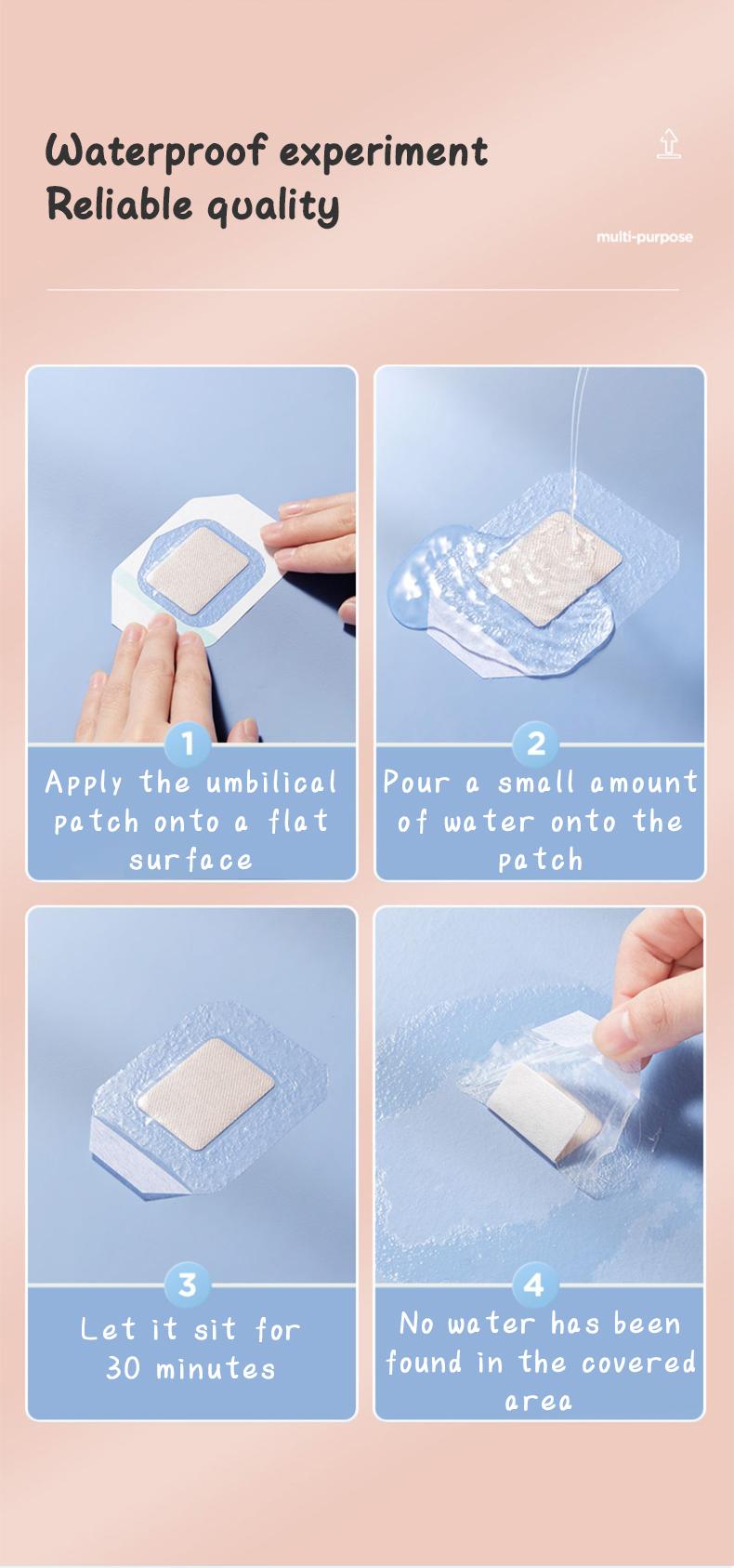 Product Introduction of TEN-M JOURNEY Baby Navel Sticker for Sterile Dressing - Breathable & Waterproof Umbilica Cord Protection for Newborns 10