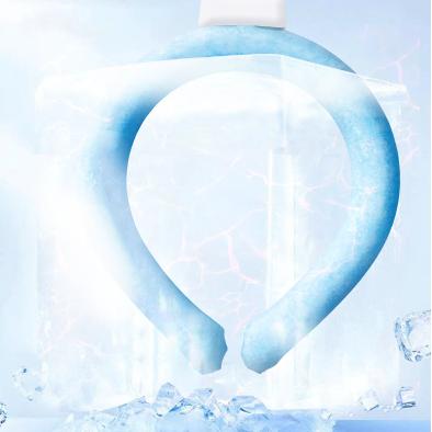 Product Introduction of Summer Outdoor Work Heatstroke Prevention And Cooling Artifact Ice Cooling Neck Ring Ice Pad Ice Pillow Heatstroke Relief Ring Neck Hanging Sports Ring(C56) 12