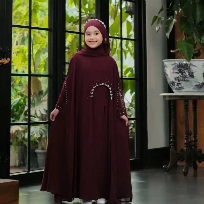 Abaya Hitam Anak Arabian LUNA Abaya Turkey Murah Bagus Kualitas oke elegan gamis abaya ceruty premium Gamis Muslim Turki Coupel anak ibu Gamis Abaya Anak