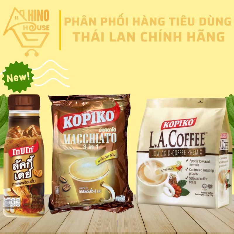 Cà Phê Hòa Tan Coffee Kopiko Macchiato Thơm Ngon, Đậm Đà, Cà Phê Thái Lan - Hinohouse