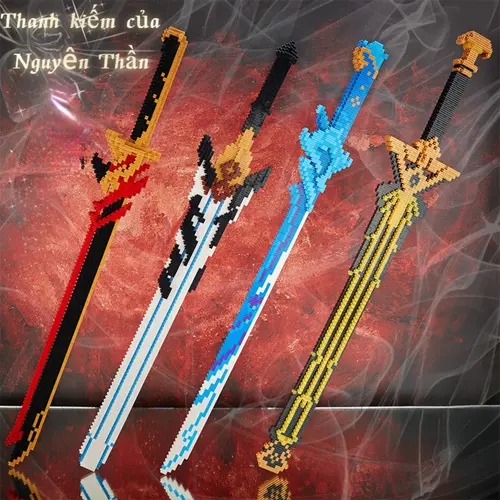 Khối Xây Dựng, Thiết Kế Kiếm Samurai, Mô Hình Vũ Khí Ninja Anime, Gạch Lắp Ráp, Thích Hợp Cho Bé Trai, Ý Tưởng Đồ Chơi, Đồ Trang Trí Để Bàn, Quà Tặng Sinh Nhật Cho Trẻ Em Bộ Lắp Ráp Tháo Lắp Toy đồchơi katana Thanh kiếm tương thích LEGO