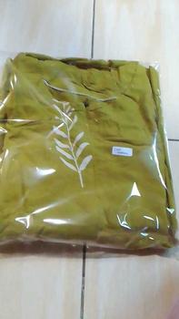 Product Review of Kaftan Batik Daster Gamis Muslim Hitam Wanita Busui Resleting Jumbo Kain Rayon Tebal Nyaman Dress Panjang from s**♡ 0