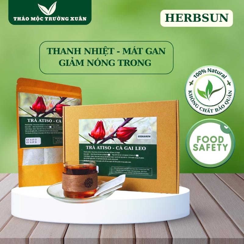 Trà Atiso Cà gai leo chính hãng Trường Xuân thanh nhiệt mát gan trà thơm dịu đậm vị tiện pha uống hàng ngày
