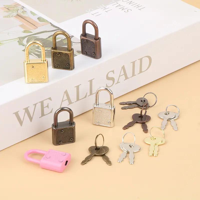 1set khóa lót hình chữ nhật phần cứng hành lý mini khóa với khóa cho đồ trang…