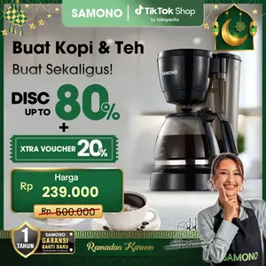 (RAMADAN SPESIAL) Samono (750 ML) Mesin Pembuat Kopi Coffee Maker [SW-CMB06B]