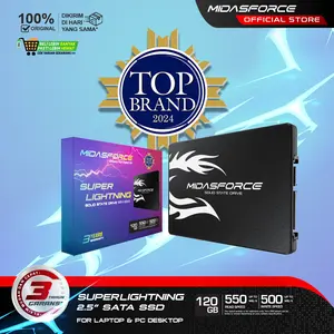 SSD Midasforce Superlightning 120GB SATA 3 6GB/s untuk Laptop dan PC Internal Penyimpanan Storage ssd  laptop