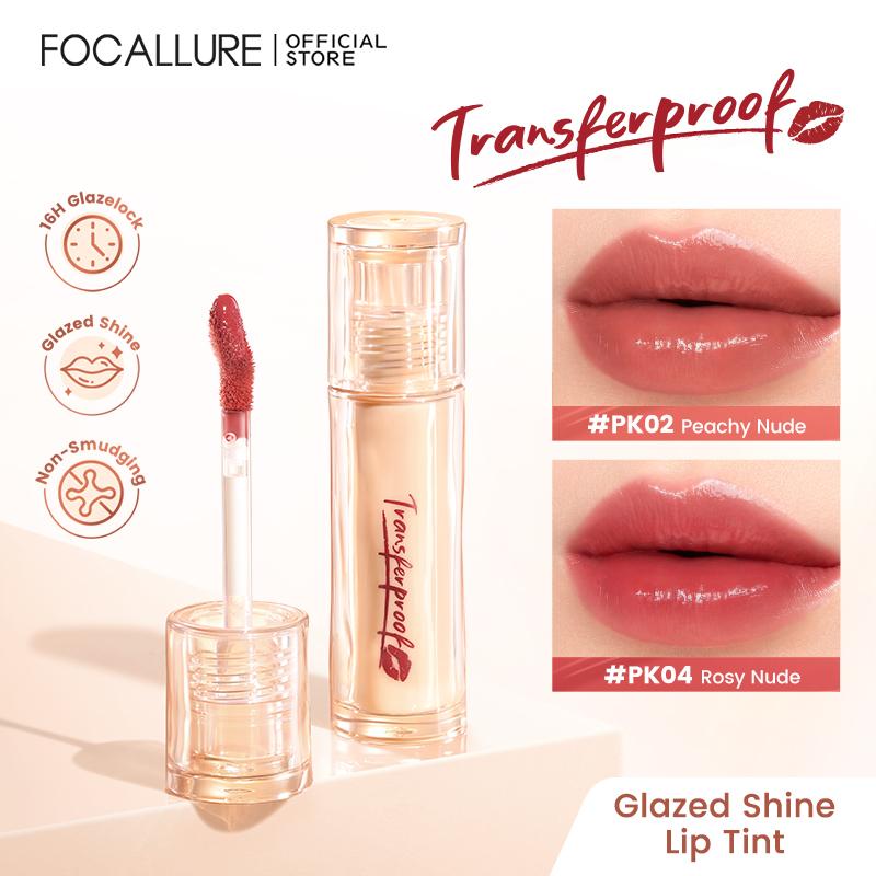 Son Kem Bóng FOCALLURE Không Chuyển Nhượng Chống Nhòe Không Thấm Nước Không Khô Nhẹ 16H Glazelock Dưỡng Ẩm