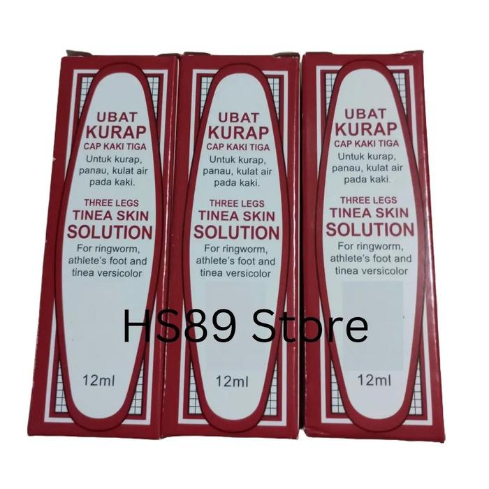 Gambar Obat Kurap Cair Cap Kaki Tiga 12 ml dari HS89 Store Kab. Bengkalis Tokopedia