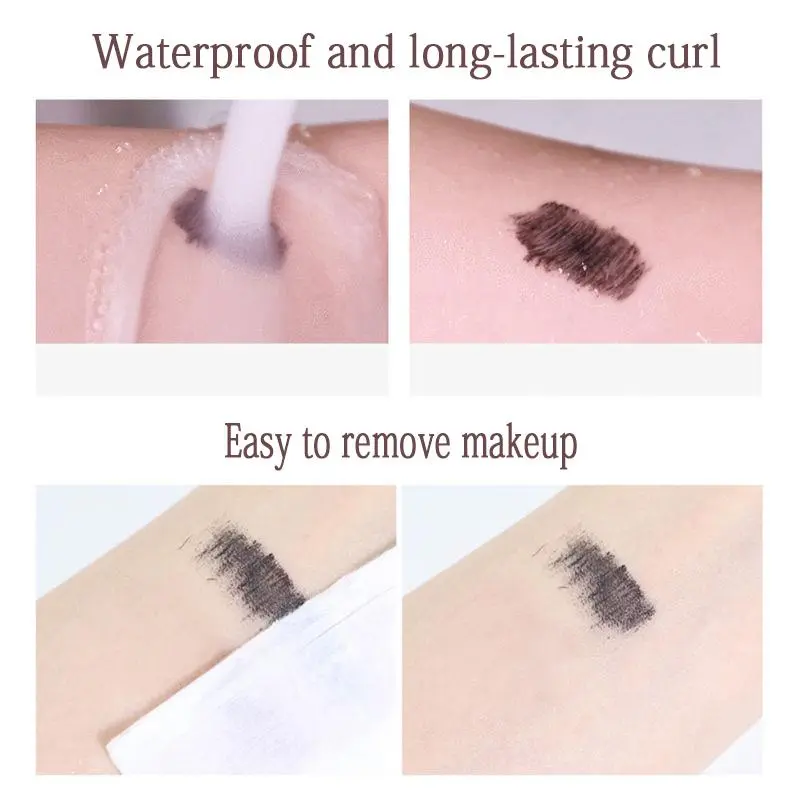 Bobeini-Mascara Siêu Mịn, Làm Cong Dày, Làm Dài Lông Mi, Không Thấm Nước, Chống Nhòe, Màu Nâu, Trang Điểm Tự Nhiên 1