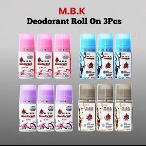 BUNDLING 3 PCS MBK DEODORANT ROLL ON 40 ML / MBK DEODORAN