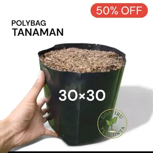 Polybag 30×30 2 kg isi ± 210 pcs murah/ Polibag tebal/ Polybag Tanaman hias/ Plastik polibek Eceran Pot- kolibek 30×30