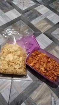 Product Review of 500Gram Keripik Kriwil Pedas Daun Jeruk & Keripik Kriwil Original 500 Gram Keripik Kriwil Sari Asih Cemilan Food Snacks Asin Kerupuk Kerupuk from B**a S**k B**g 0