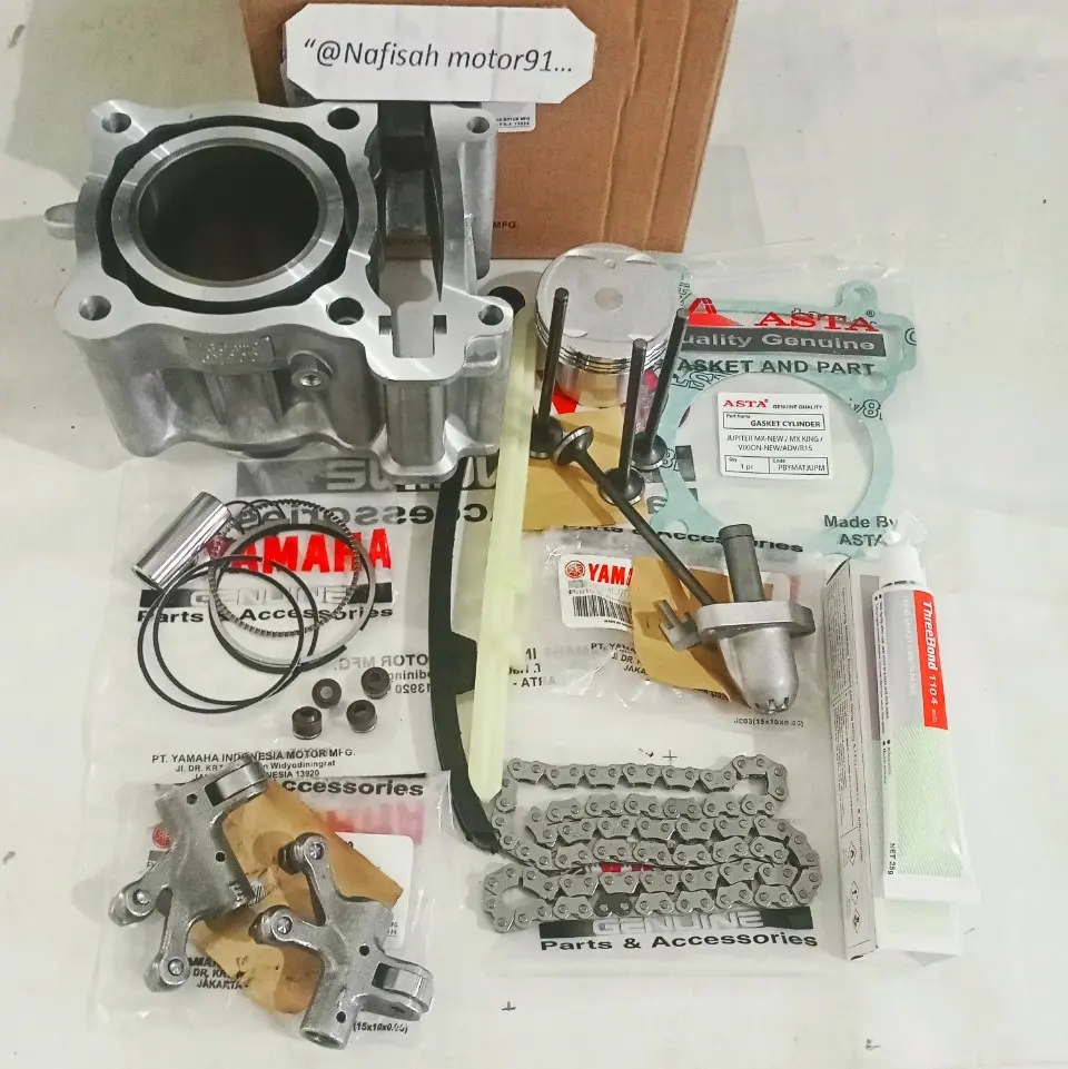 Blok seher komplit,5YP-1S7 +Platuk+Payung+Rantai+Tonjokan+Lem+Lidah Yamaha Juviter mx new 135 cc