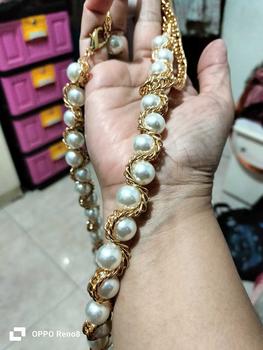 Product Review of Belt Rantai Mutiara Gold Gesper Fashion Wanita Silver Ikat Pinggang Gamis Rantai Model Kait from H**Y R**E 0