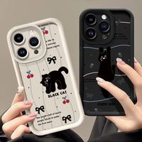 Gambar Casing Hp untuk Realme C63 C61 Note 60 Note 60X Narzo N63 Case Kucing Hitam Kasing Anti-Sidik Jari Silikon Kasus Lembut Casing - Gaya1, Realme C63 4G dari MHKEID MALL Kab. Tangerang 5 Tokopedia