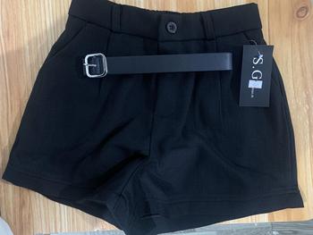 Product Review of Es Womens Premium Solf Tweed Casual Short With Belt Korean Outfit Women's Bottom from A**o 3