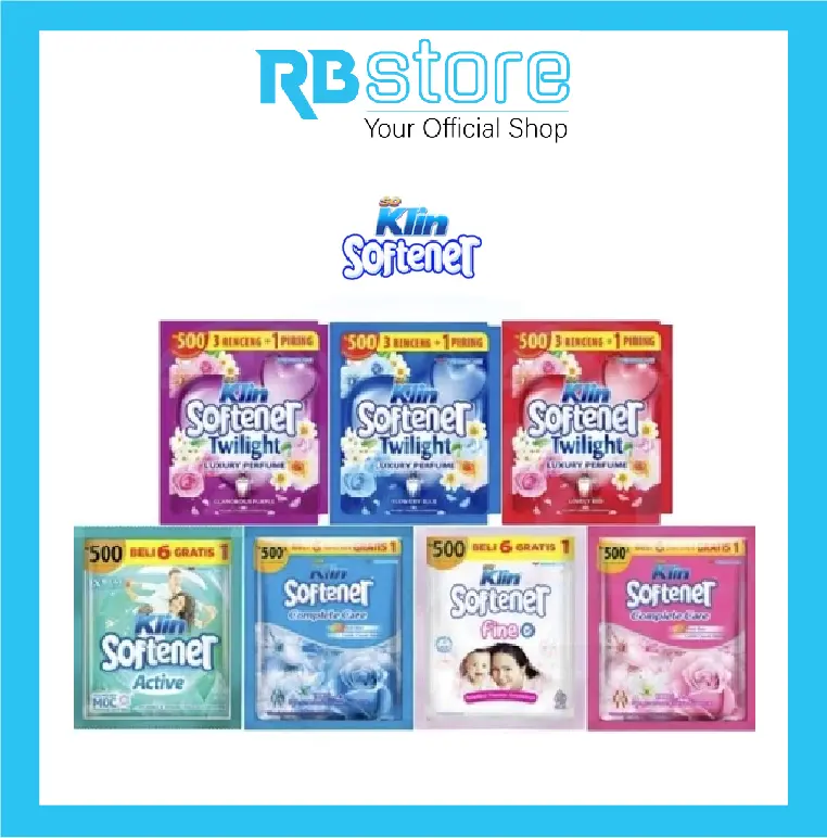 48pcs Soklin Softener Saset Satu kali bilas sandy Blue