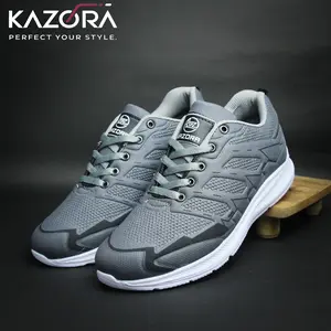 KAZORA Sepatu Original Sneaker Sekolah Olahraga Sport Running Phylon Empuk Dan Ringan Berkualitas Premium Pria Dan Wanita Sepatu Jogging Cewek Cowok Hitam Merah Putih Outdoor Laki laki Dan Perempuan