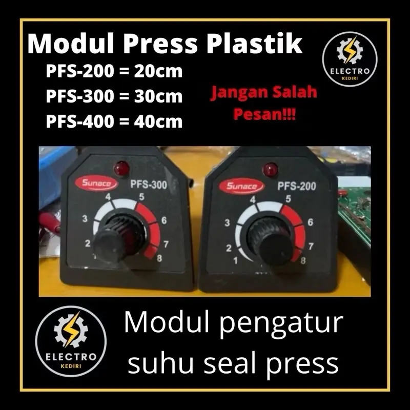 Modul press sealer PFS 20 30 40 cm | sparepart timer suhu dari press plastik 20cm 30cm 40cm SUNACE