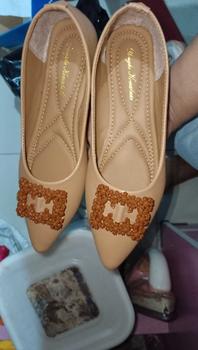 Product Review of Flatshoes Wanita Kerja Bunga Kotak Cantik Menawan Kriwil Hitam Cewek from S**_ 0