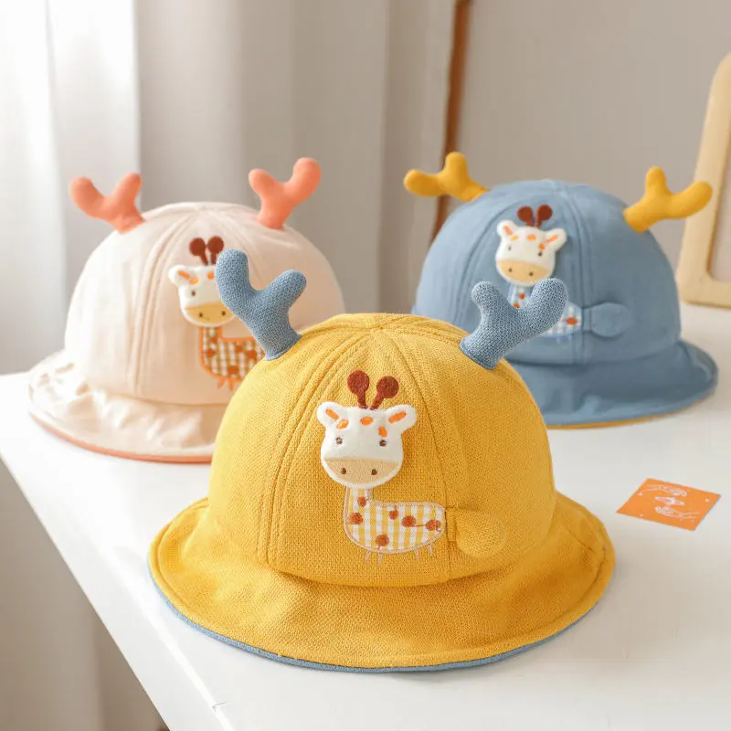 Mũ Xô Tai Hươu Cao Cổ Dễ Thương Cho Bé, Mũ Ngư Dân Cotton Mềm Cho Bé Trai Và Bé Gái, Mũ Che Nắng Panama Cho Trẻ Mới Biết Đi, 8-36 Tháng 3