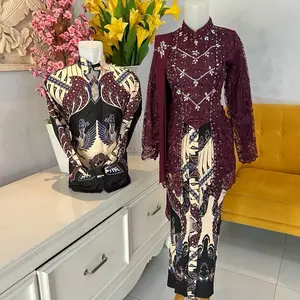 Paket kebaya set batik couple/free hijab