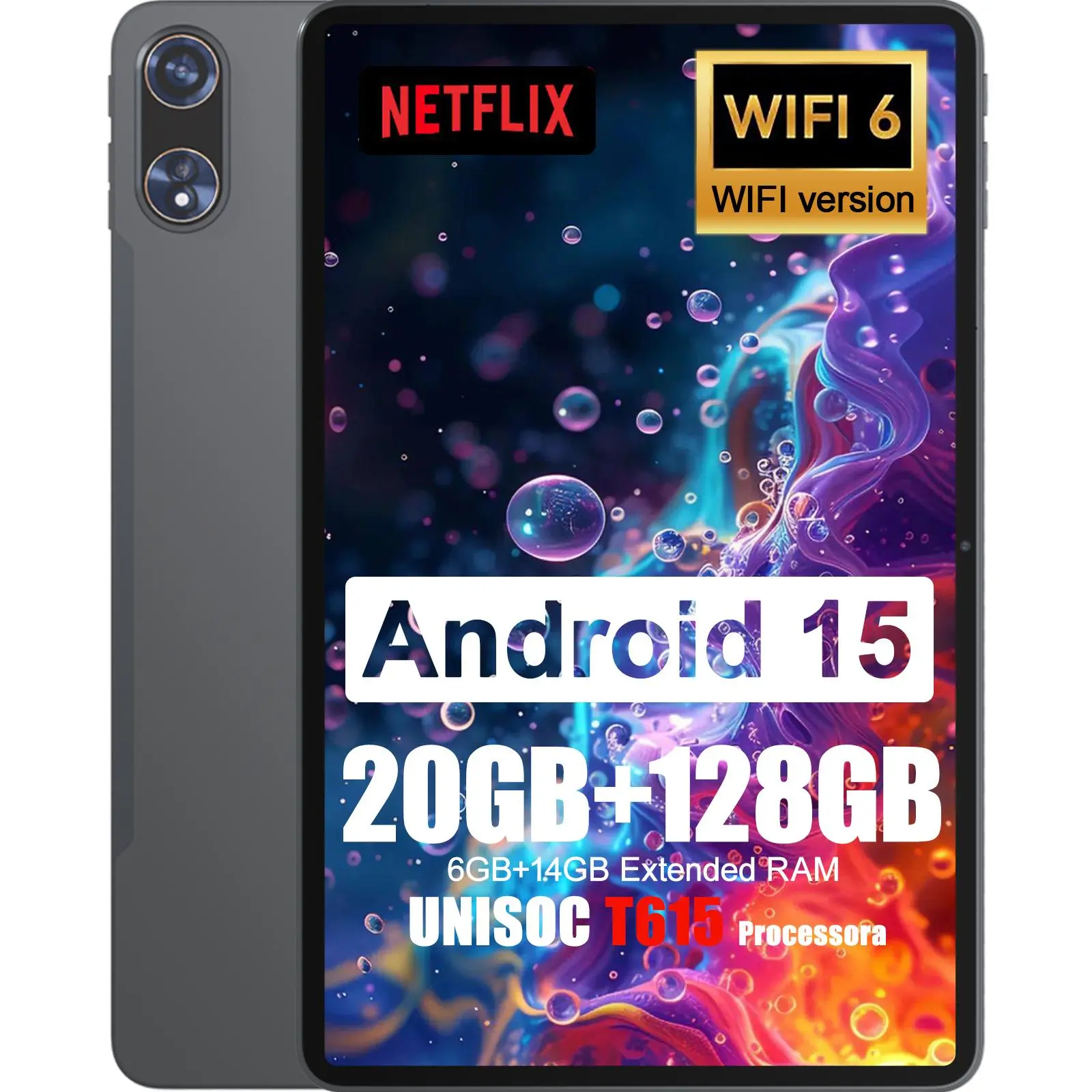 SUXI Tablet MEGA-98K 11.97 inch 2K Display, Android 15, Unisoc T615, 20GB(6G+14G)+128GB, 3D speaker, Student Learning, home entertainment office Tablet WIFI version
