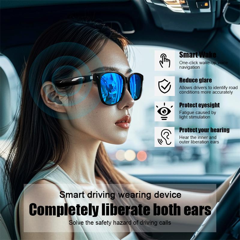 New Smart Glasses Bluetooth Make Receive Call Music Camera Noise Reduction UV 400 Anti Blue Light Glasses TWS Men Women Gifts - Image 3