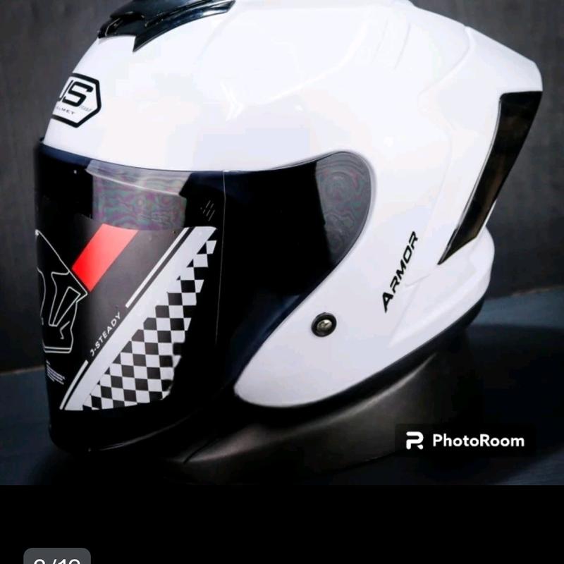 Helm JS ARMOR SOLID Half Face kekinian SNI Motorcycle Sepeda Visor 2