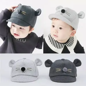 Topi Anak Baseball 0-1 Th Bahan Kaos Katun Tebal Adem Lembut untuk Bayi dan Balita