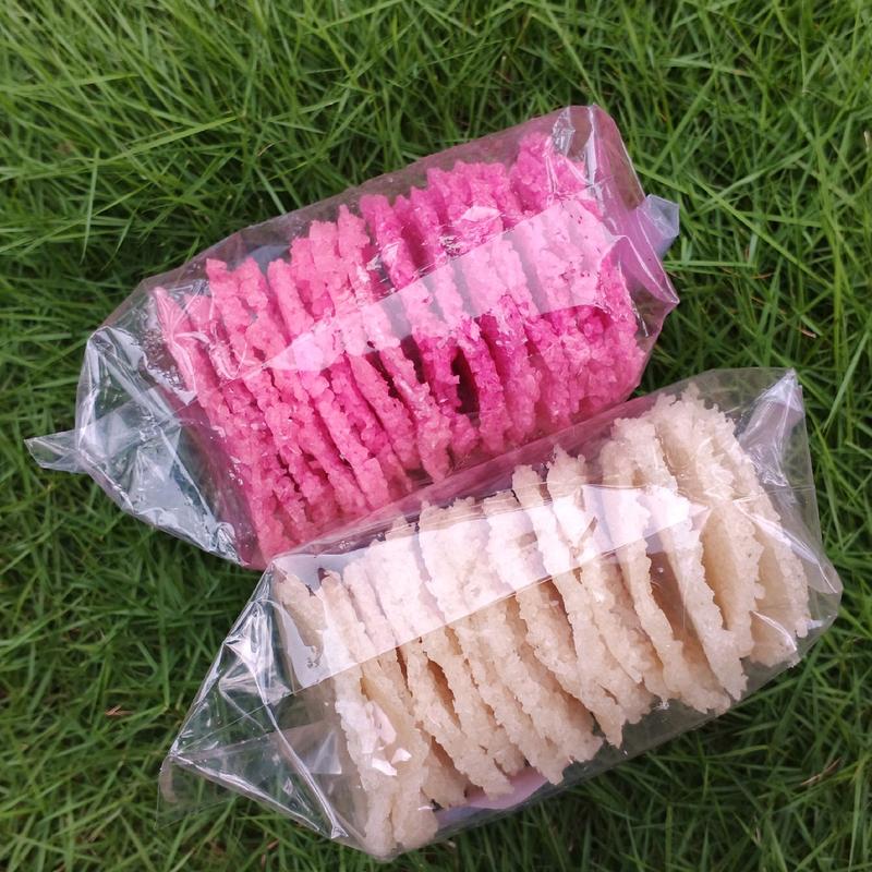 Rengginang Singkong 30pcs Mentah Campur Rasa Bawang dan Terasi Asin Food Goreng 3