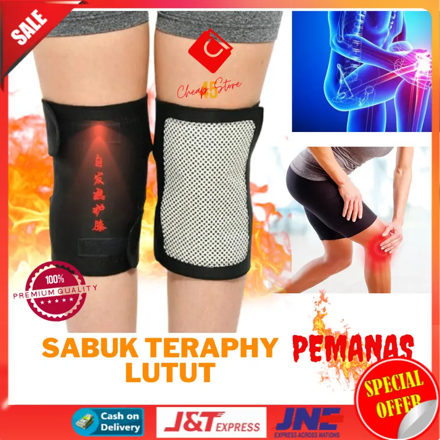 Kaos Kaki Sarung Lutut Penghangat Kaki Sepasang Sabuk Terapi Lutut Nyeri Terapi Sendi Asam Urat