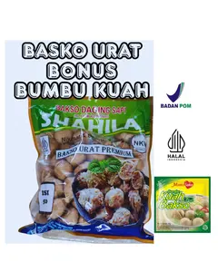 Shahila Bakso Urat Isi 50 Butir Makanan Beku Siap Saji Frozen Food Odeng Instan yang dan Lezat Cocok untuk Konsumen Sibuk