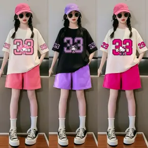 Setelan OVERSIZE Anak Angka 33 Usia 3-14 Tahun/Setelan Fashion Anak Perempuan/Pakaian Anak Perempuan/One Set Anak/Pakaian Anak Tanggung