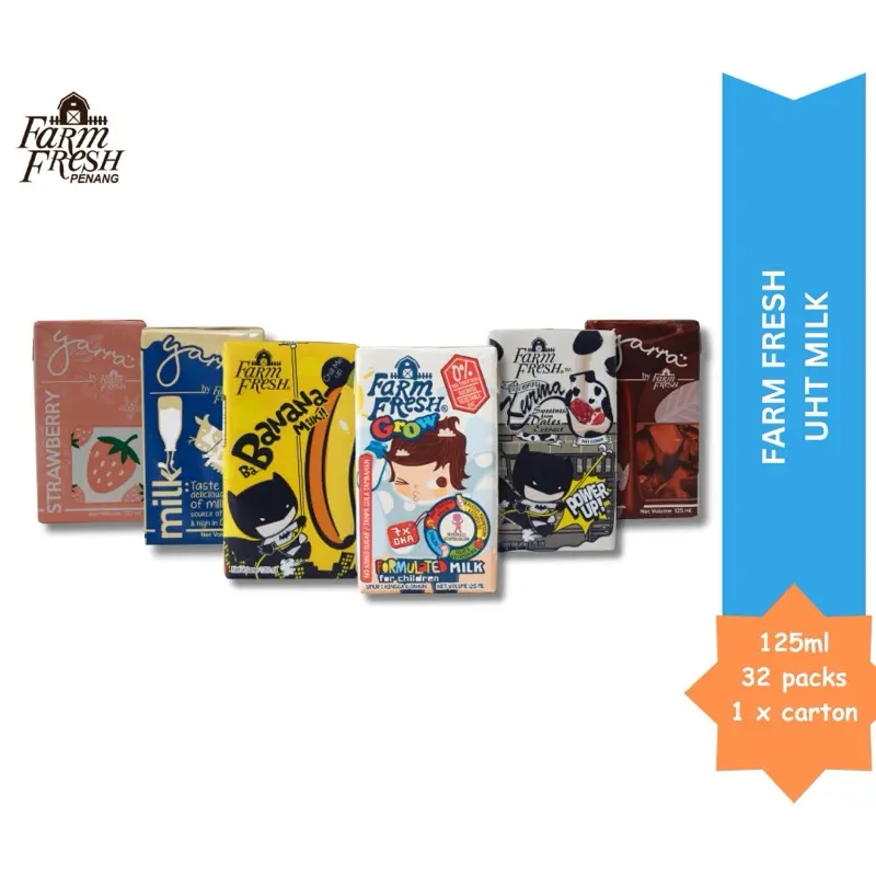 Farm Fresh UHT Milk 125 ml - High Protein Dairy Milky Chocolates Calcium
