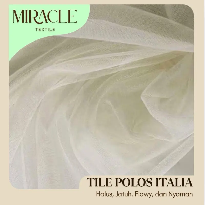 (TERBAIK TERMURAH) Kain TILE POLOS ULTRA SOFT / TILEPOLOS TULLE HALUS PLAIN SOFTTULLE TULLE PREMIUM SOFT POLOS HALUS