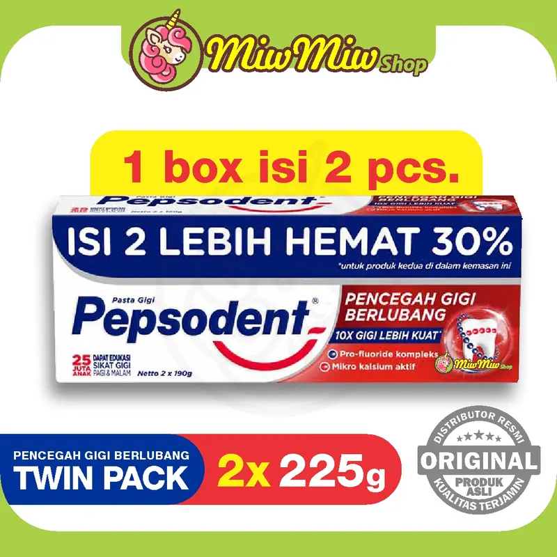 PEPSODENT Pasta Gigi Pencegah Gigi Berlubang (Anti Cavity Tooth Paste) 4