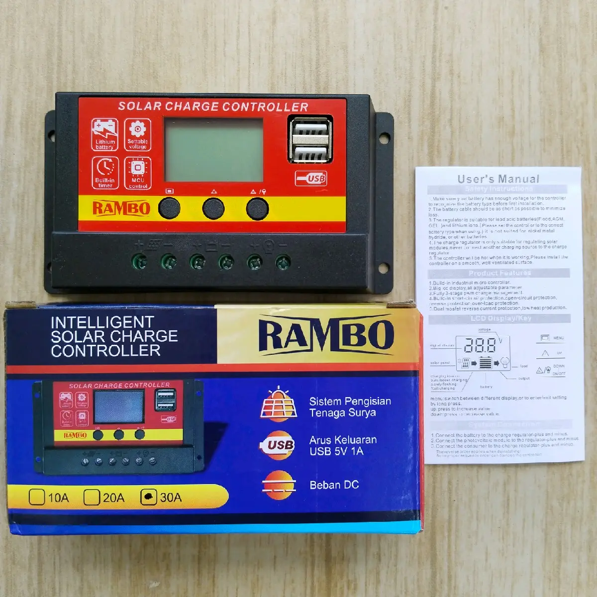 Solar Charge Controller RAMBO 10A/30A