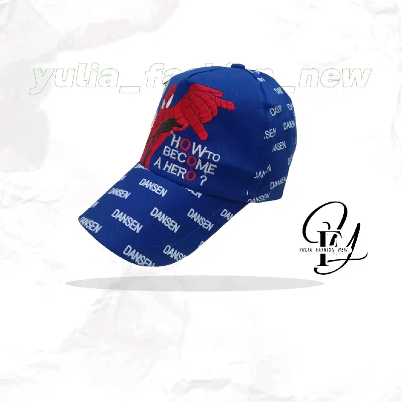 topi anak bordir spiderman sablon dansen/topi anak baseball bordir spiderman 3
