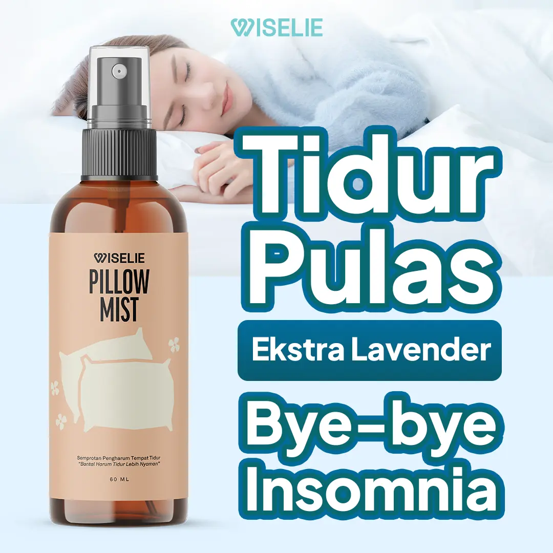 Wiselie Pillow Mist Aromatherapy Deep Sleep Aid Bed Fabric Linen Room Mist Spray PULAS by Wiselie Indonesia Lavender
