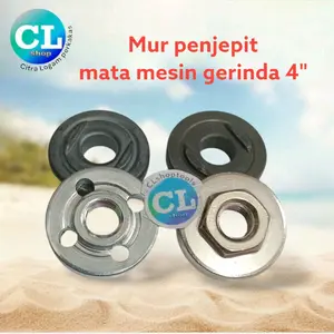 MUR PENJEPIT MATA MESIN GERINDA TANGAN 4" collect nut pisau grinda slepan 4in ring baut jepit mata potong di mesin gerinda