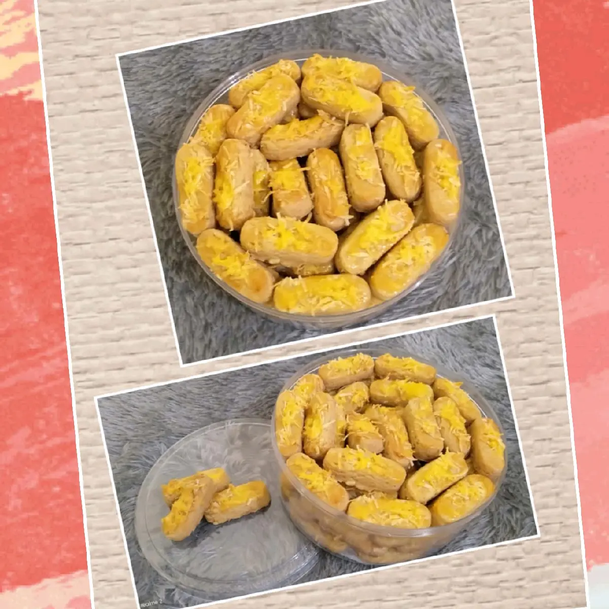 Kastengel Toples tabung 600ml dan toples bulat 500gr