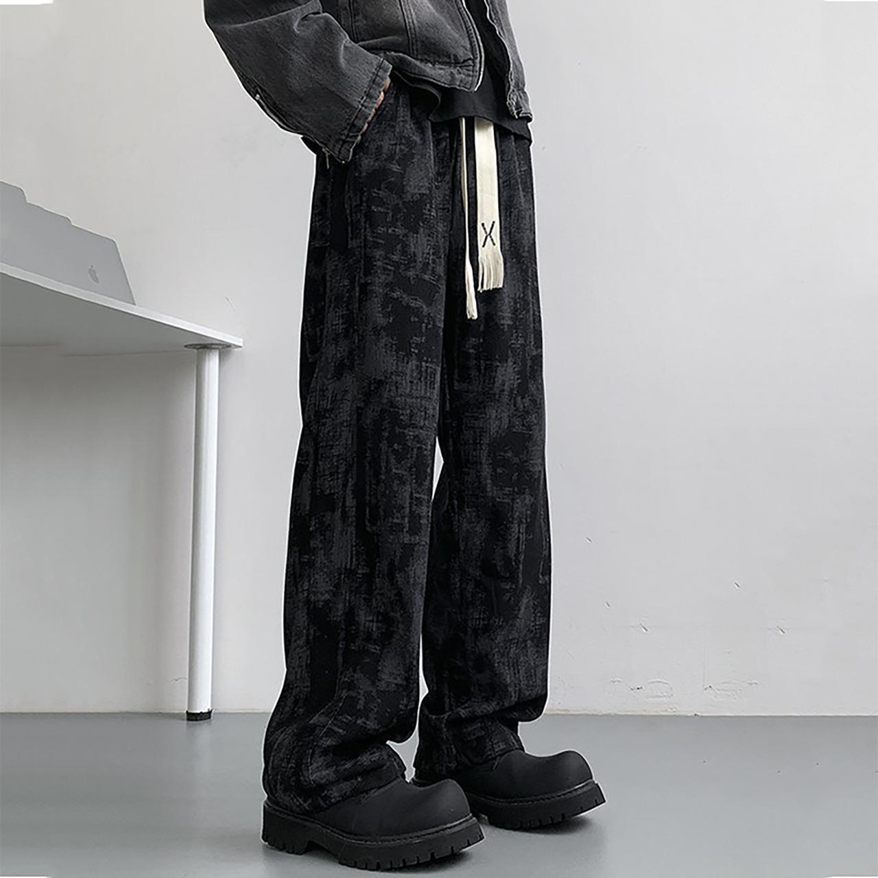 Celana gombrong corduroy Celana gombrong cowok keren Baggy pant Corduroy baggy 2025 Produk Baru Velvet retro menghidupkan kembali gaya klasik pria Gaya serbaguna mudah menghadapi berbagai acara Baggy pants y2k men