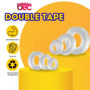 [BEC] Double Tape Merk B.E.C House Nano Tape Ivy Grip Tape Isolasi 2 Sisi Solatip Tape