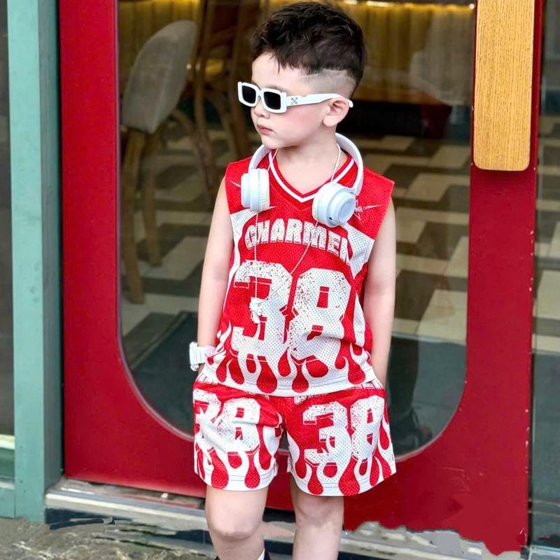  Bonbi Bộ Đồ Quần Áo Bé Trai Boy Phố Phong Cách Mùa Hè In Hình Đáng Yêu Chất Vải Cotton Co Dãn Mềm Mại Thấm Hút Mồ Hôi Cho Bé 9-45kg 