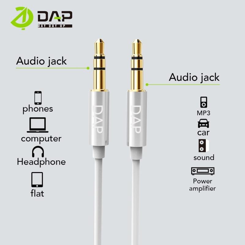 DAP D-AU01 Kabel AUX Audio Cable Jack 3.5mm 1 Meter 2