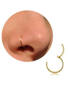 20G／18G／16G ヒンジ式ノーズリング＆フープピアス 316Lステンレス製 ユニセックスピアスアクセサリー