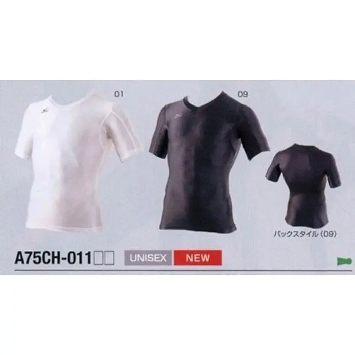 Kaos V - neck Inner Shirt Mizuno Short Sleeve Sport
