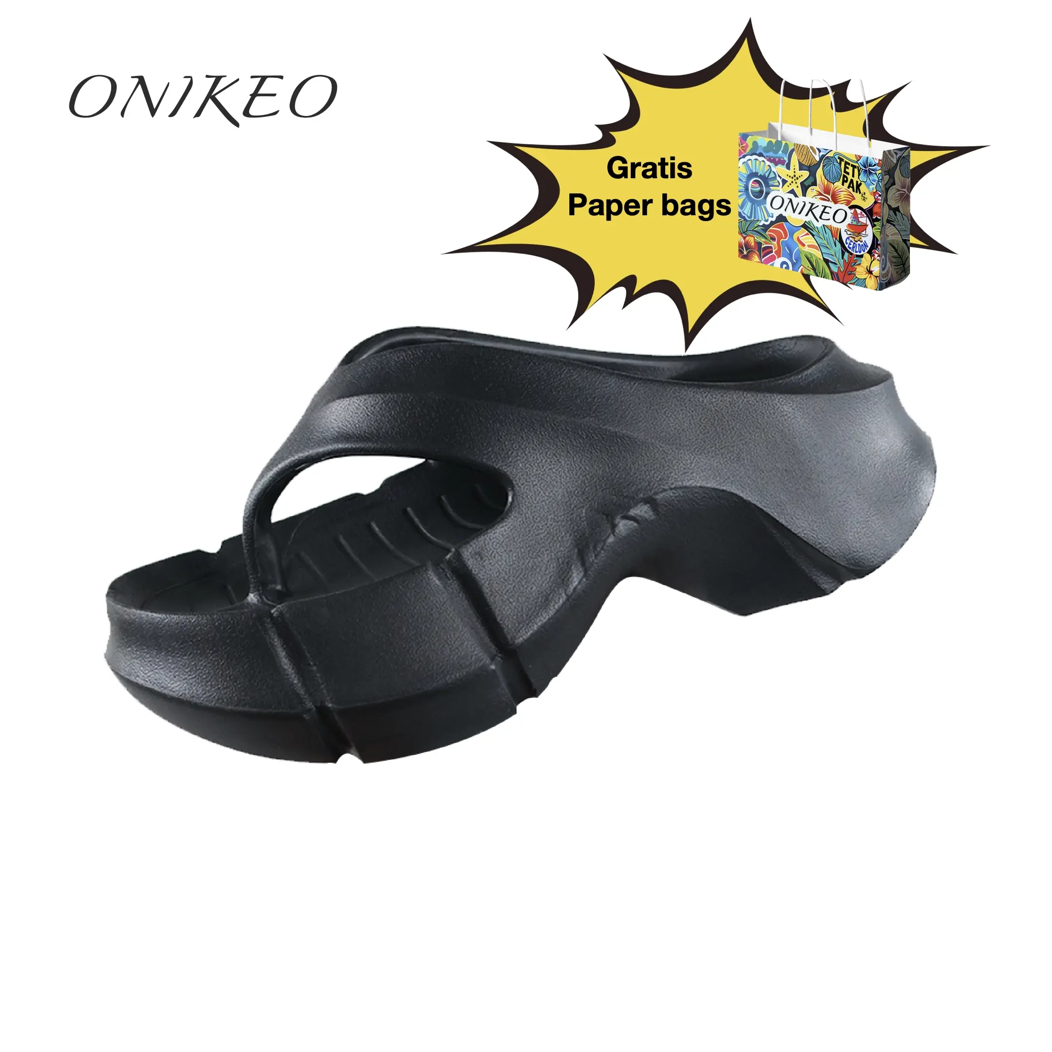 Onikeo Sandal Bahan EVA ramah lingkungan,tidak berbau, Lembut, elastisdan tidak mudah rusak, Teknologi 3D anti slip,Desain ergonomis yang unik, terlihat lebih tinggi. 8908,405g.novasi teknologi yang lembut,Seperti Berjalan diatas kapas. Kaki tidak bau.
